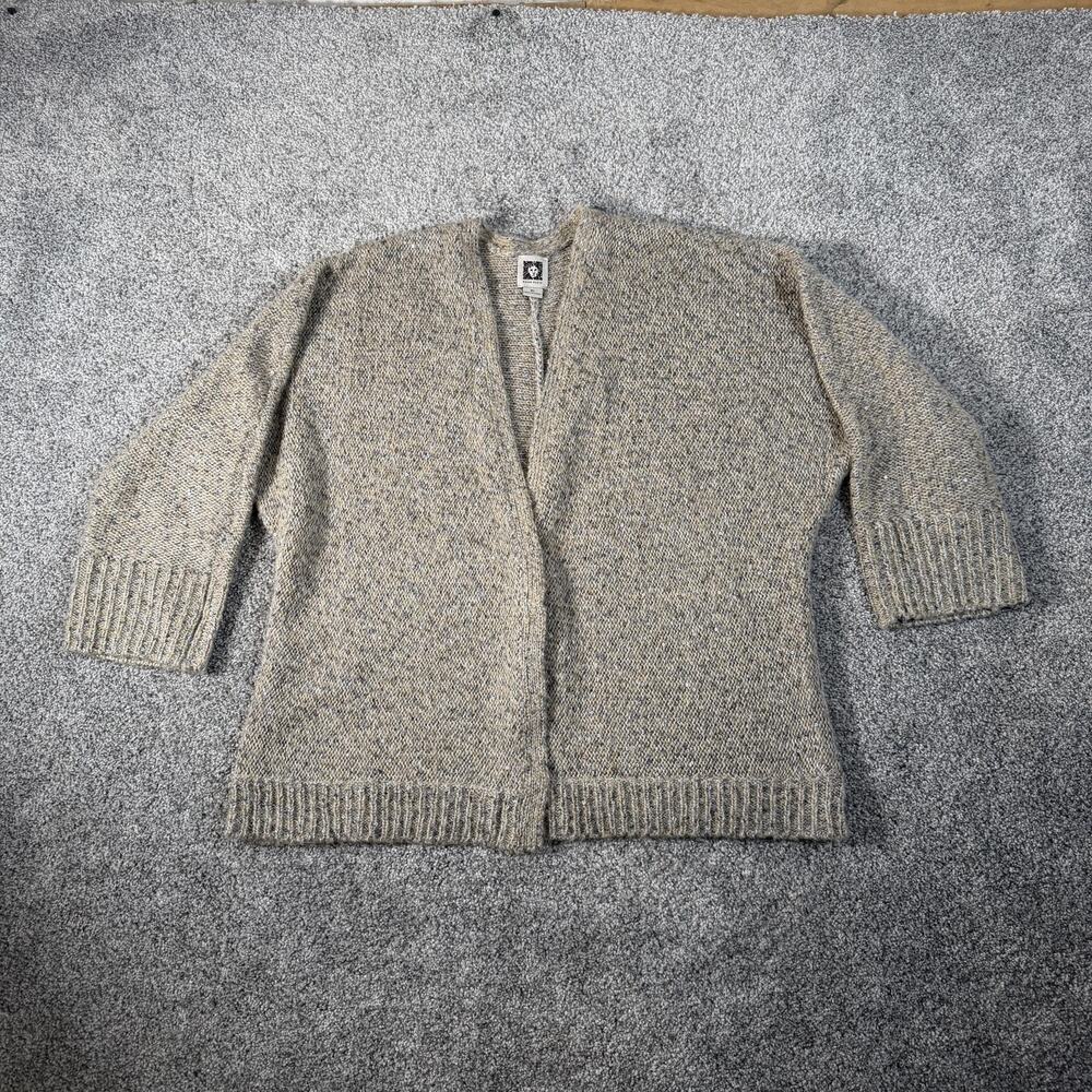 Anne Klein Cardigan XL Sequin Cozy Chic Classic Comfortcore Minimalist Lagenlook